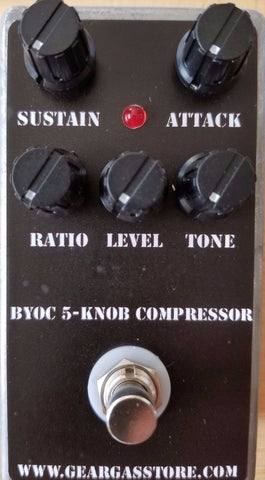 BYOC 5 Knob Compressor Pedal New Pre-Built