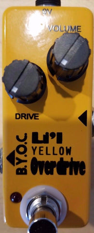 BYOC Lil Yellow Overdrive Pedal New ASSEMBLED