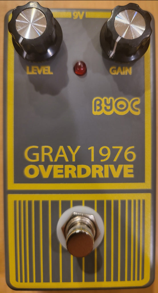 BYOC Gray Overdrive Pedal Pre-Built