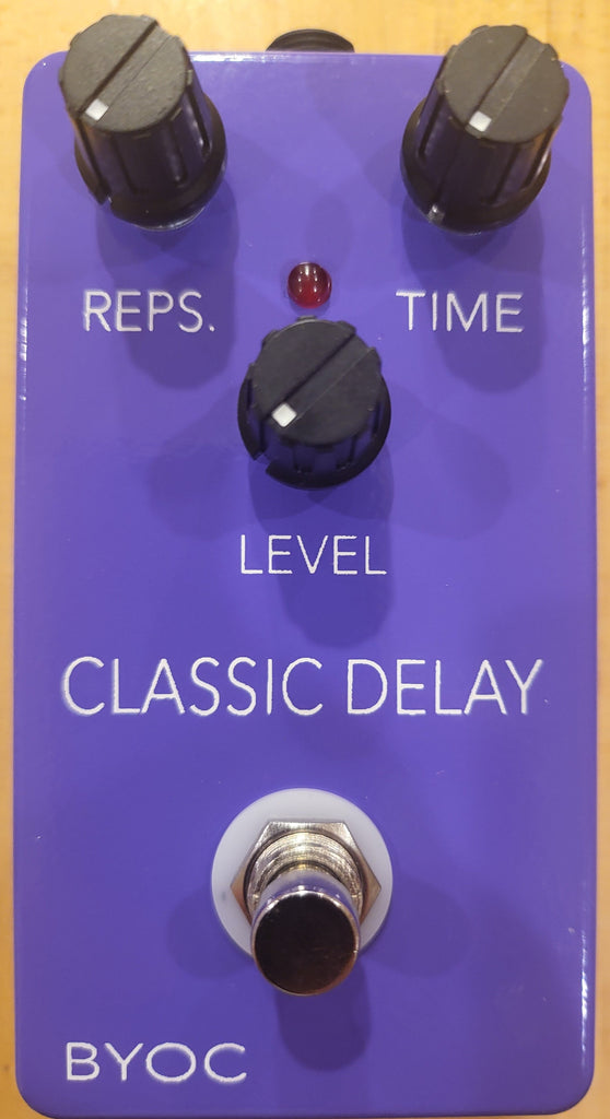 BYOC Classic Delay Pedal New Pre-Built