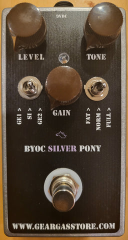 BYOC Silver Pony Overdrive Pedal Pre-Built