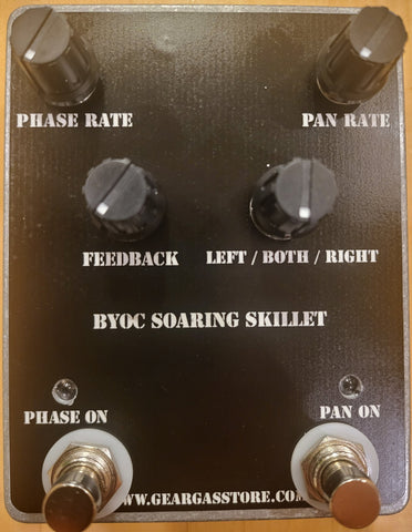 BYOC Soaring Skillet Stereo Phaser and Panner Pedal Pre-Built