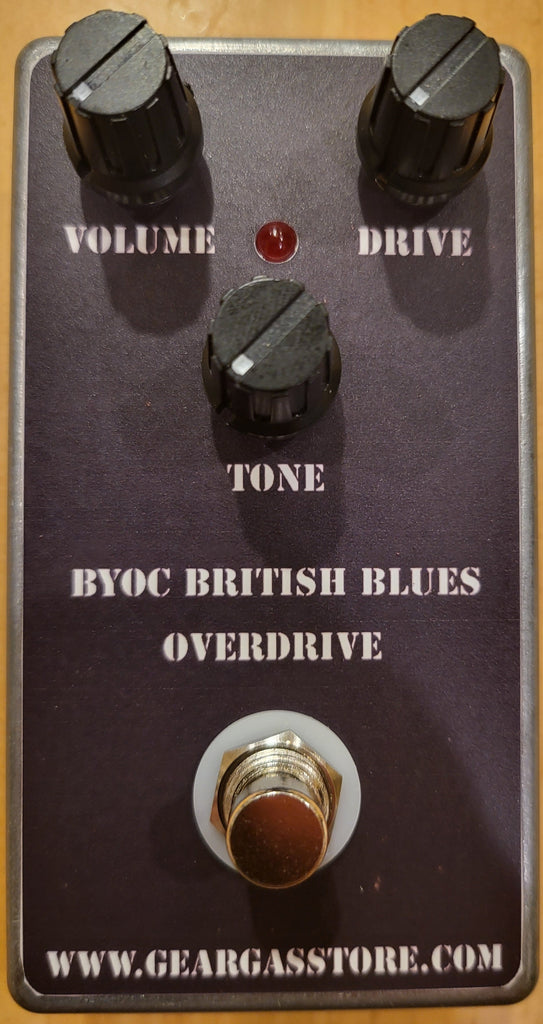 BYOC British Blues Overdrive Pedal Pre-Built