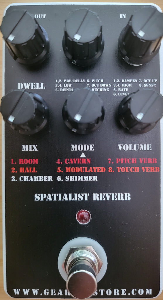chamber reverb pedal Geargas Custom Shop Spatialist Reverb Pedal – Geargas Store