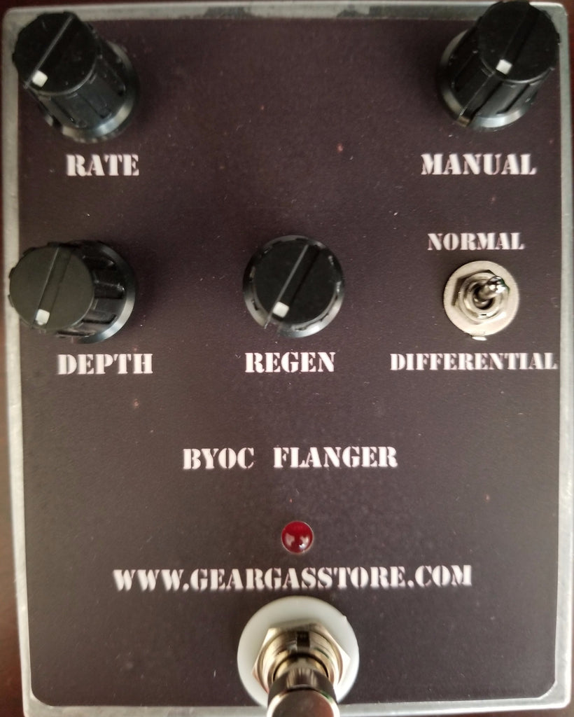 analog flanger pedal BYOC Stereo Analog Flanger Pedal New ASSEMBLED With v3208 Upgrade Chip Installed