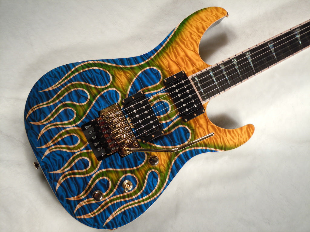 David Thomas McNaught DJ+ Custom Shop Guitar with Flames