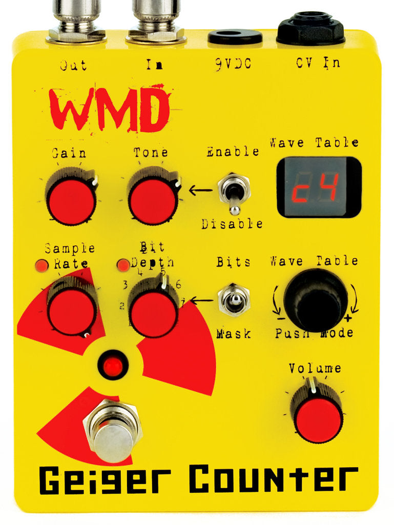 WMD Device Geiger Counter Digital Destruction Distortion Pedal