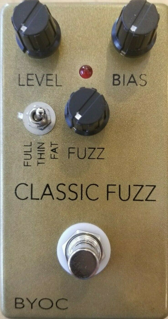 BYOC Classic Fuzz Pedal New ASSEMBLED Painted