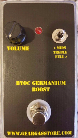 BYOC Germanium Boost Pedal New ASSEMBLED