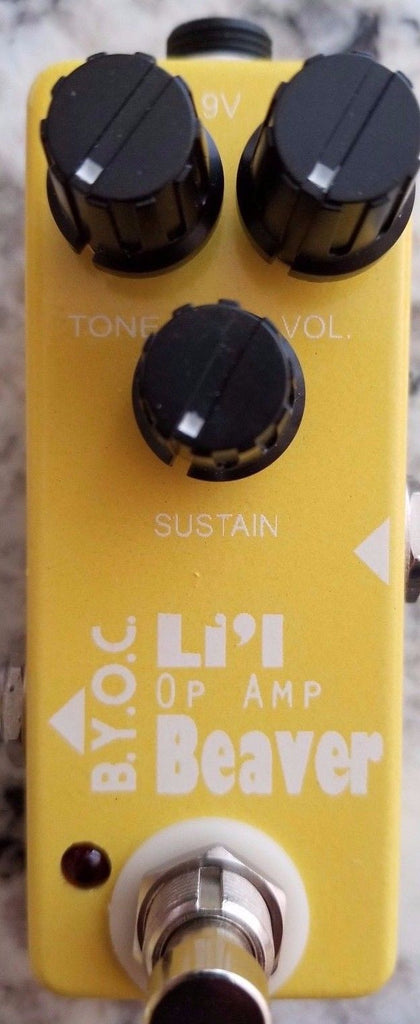 BYOC Lil Opamp Beaver Distortion Fuzz Pedal New ASSEMBLED