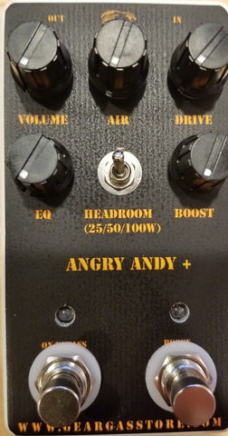 Geargas Custom Shop Angry Andy Plus Distortion Pedal