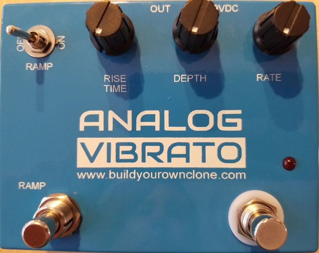 BYOC Analog Vibrato Pedal New ASSEMBLED