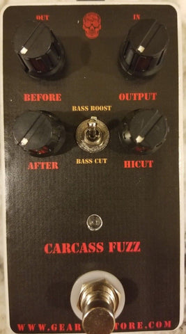 Geargas Custom Shop Carcass Fuzz Pedal