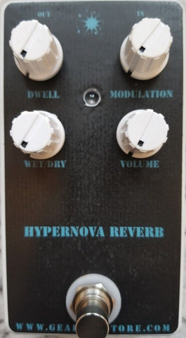 Geargas Custom Shop Hypernova Reverb Pedal - Cavern Style Reverb with Modulation