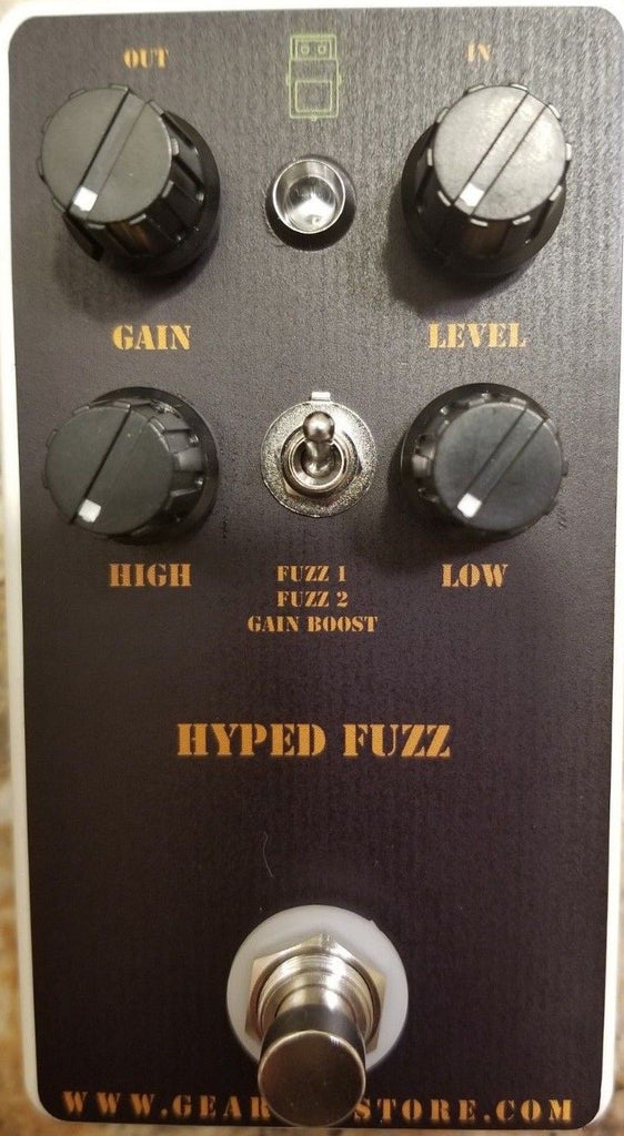 low gain fuzz pedal Geargas Custom Shop Hyped Fuzz Pedal v2 – Geargas Store