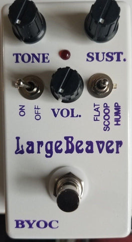 BYOC Large Beaver Rams Head Pedal New ASSEMBLED White Powdercoat Silkscreened