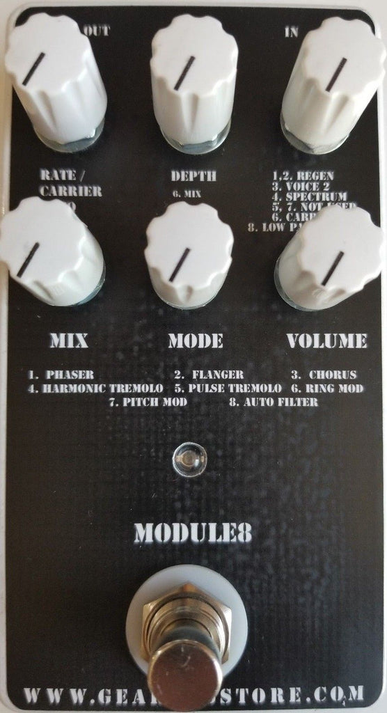 multi modulation pedal Geargas Custom Shop Module8 Multi-Modulation Pedal