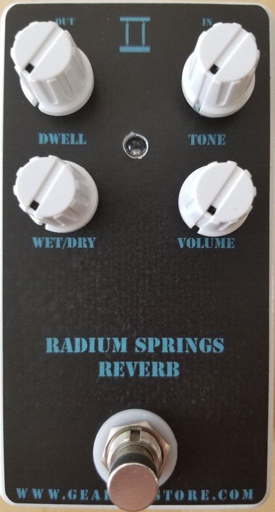wet reverb pedal Geargas Custom Shop Radium Springs Reverb Pedal – Geargas Store